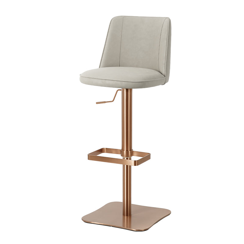 Meibao PU Leather HD-7679 bar chair with padded seat and backrest, featuring sleek black upholstery and modern design.
