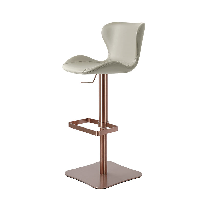 Heduedmobel PU Leather HD-7667 bar chair with cushioned seat and backrest, featuring sleek modern design and sturdy metal legs.