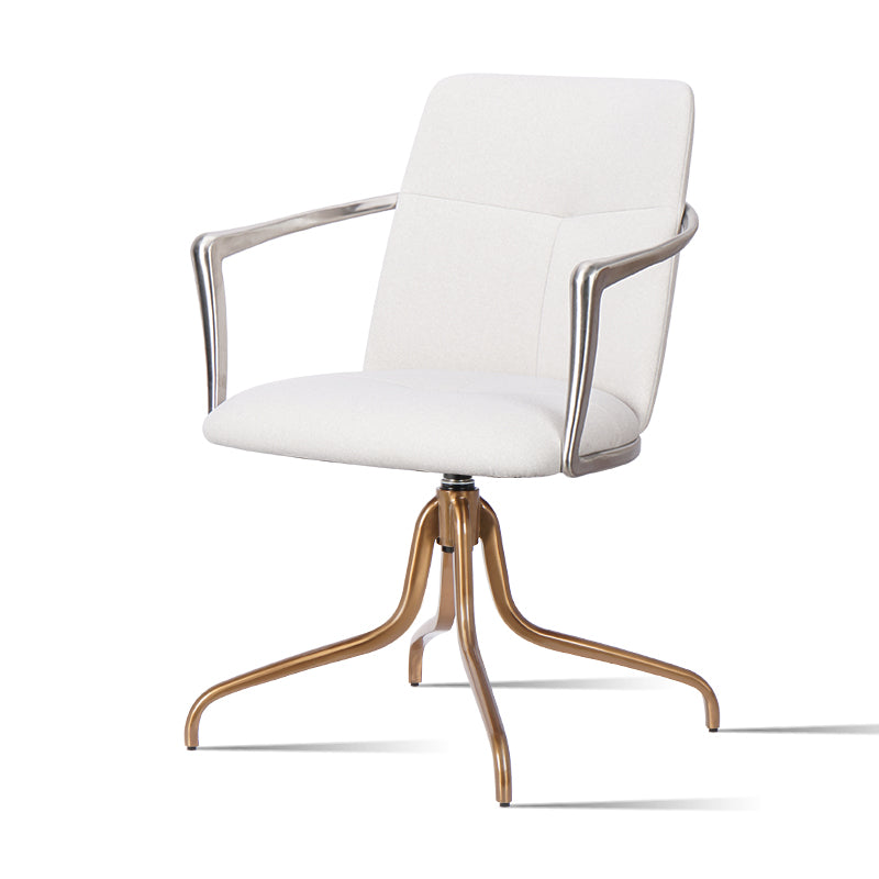 Leisure chair made of Mohair, Huabao PU Leather, and full grain leather with sleek design and cushioned seat.