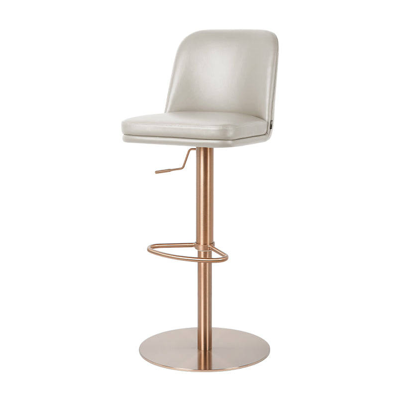 Plain-grain cowhide bar chair HD-7509 by Heduedmobel, featuring a sleek design and comfortable seating.