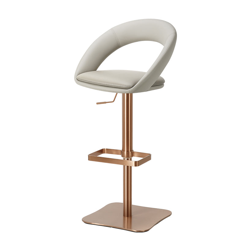 Meirou PU leather bar chair HD-7729 in sleek design, featuring a padded seat and sturdy chrome base.