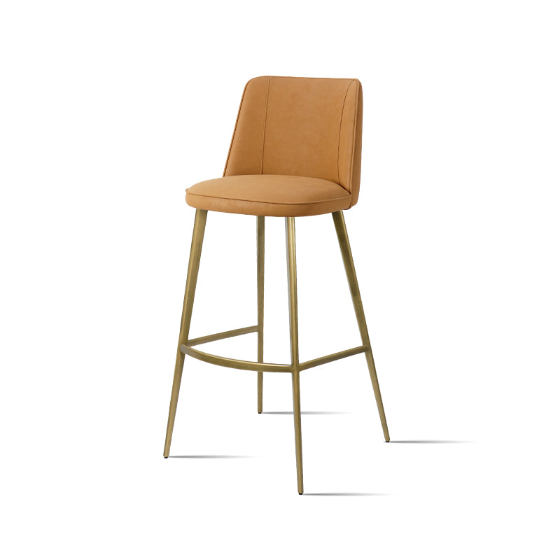 Heduedmobel Meibao PU Leather HD-7677 bar chair with modern design, black padded seat and metal frame, suitable for bar or kitchen.