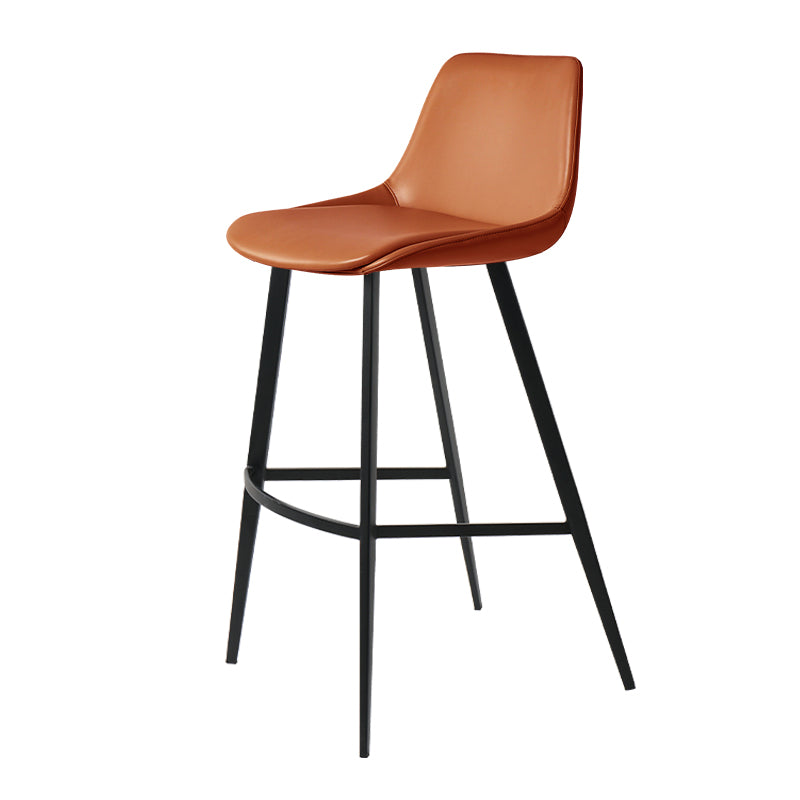 Heduedmobel store Meirou PU Leather HD-7525 bar chair with sleek black finish and modern design, featuring a cushioned seat and backrest.