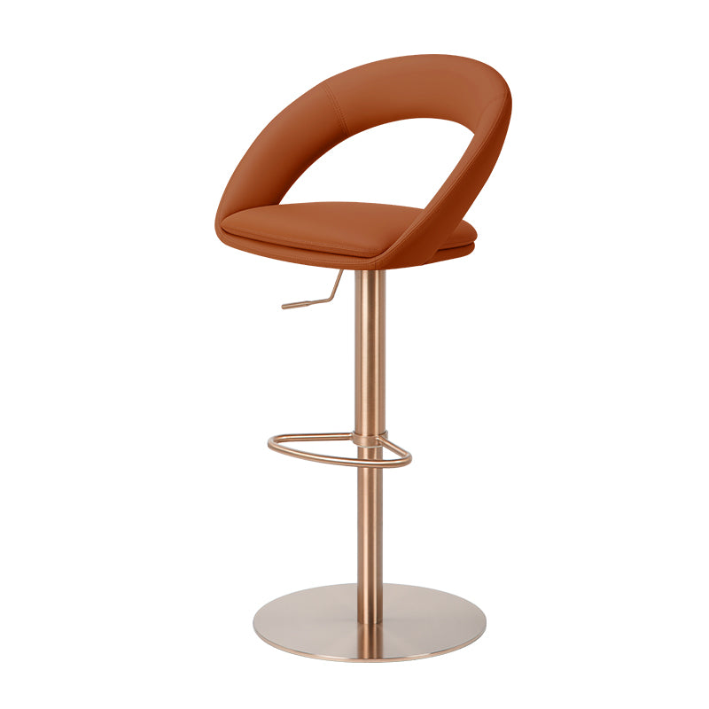 Meirou PU Leather bar chair HD-7726 in black with a modern design and sturdy base, featuring sleek lines and comfortable seating.