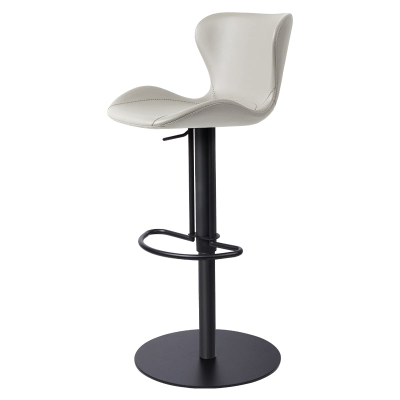 Meirou PU Leather HD-7252 bar chair with sleek design and comfortable padding, showcasing its elegant black finish.