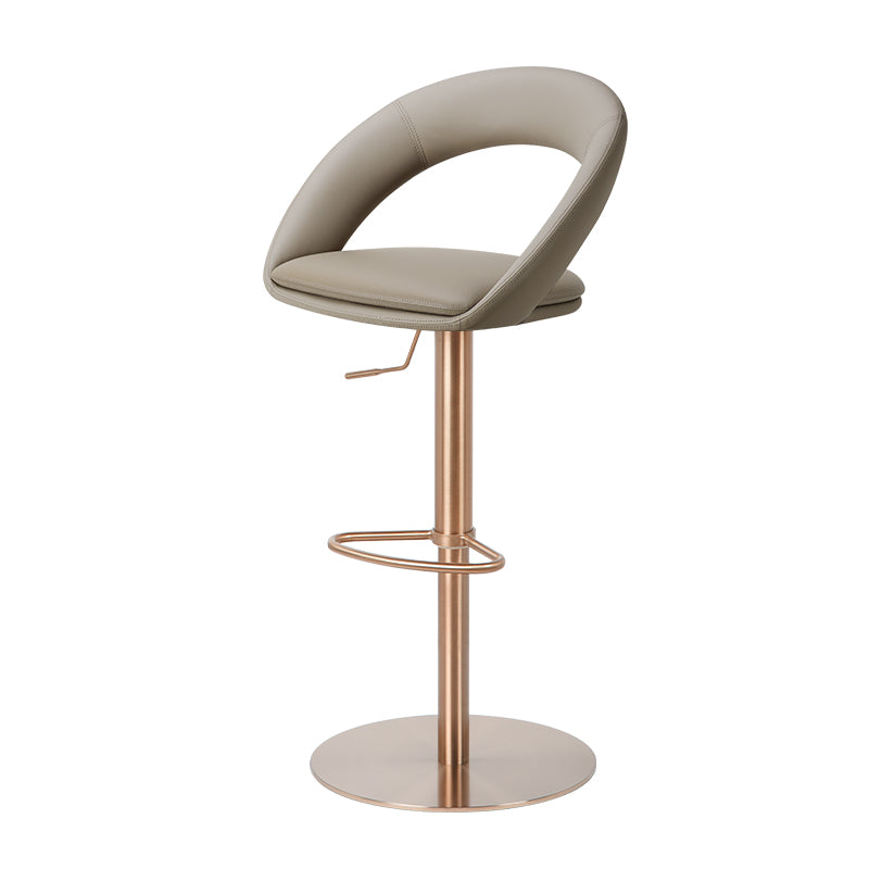 Heduedmobel bar chair in PU leather, model HD-7726, showcasing a sleek design and comfortable seating.