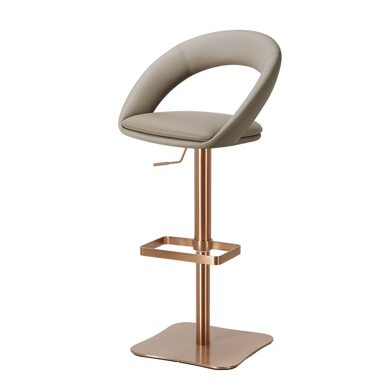 Heduedmobel PU leather bar chair HD-7729 with sleek design and comfortable padding, shown in a modern kitchen setting.