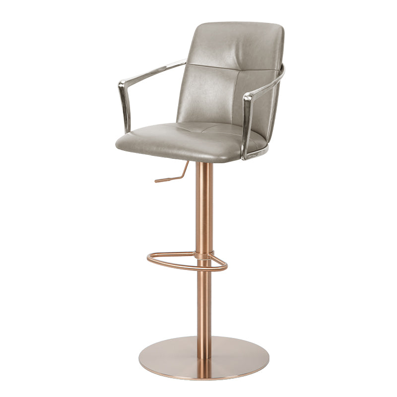Heduedmobel HD-7761 bar chair with mohair and PU leather upholstery, showcasing a stylish, modern design with a sturdy frame.