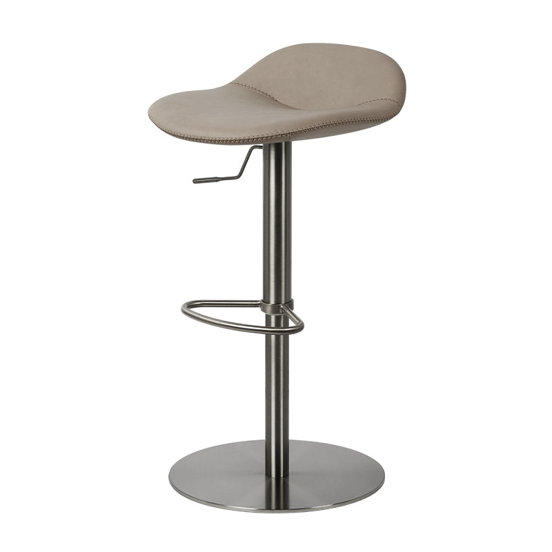 Embossed Cowhide HD-7399 bar chair with sleek design and sturdy metal legs, featuring textured leather upholstery from Heduedmobel store.
