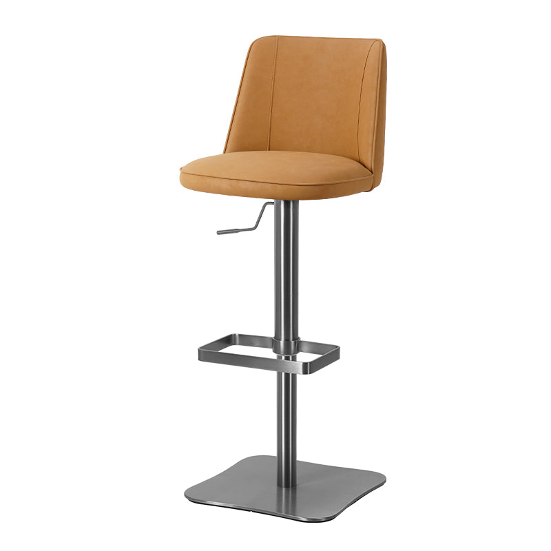 Heduedmobel Meibao PU Leather HD-7679 bar chair with black cushioned seat and sleek wooden legs, modern and stylish for bar or kitchen.